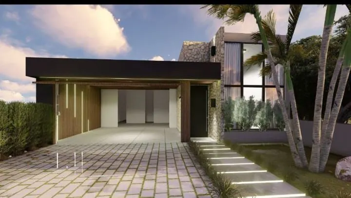 Fachada residencial moderna