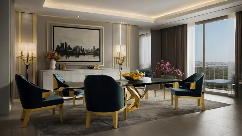 Sala de jantar sofisticada