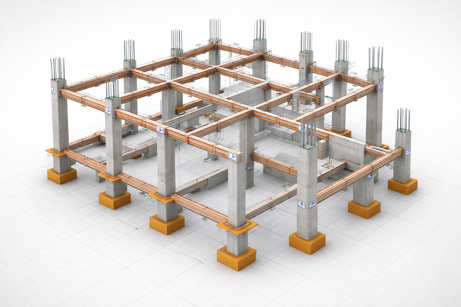 Modelo 3D de estrutura